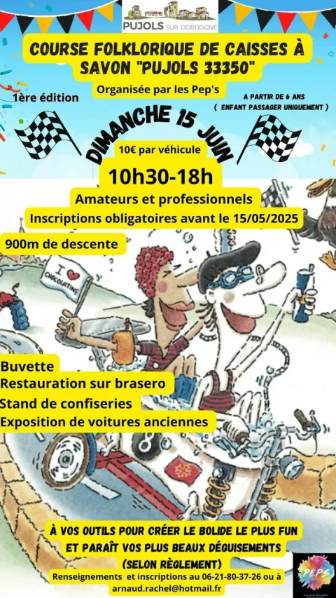 Affiche de Course de caisses à savon de Pujols