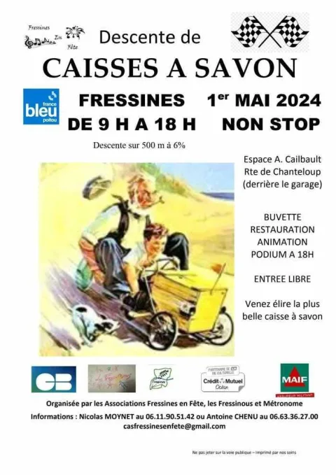 Affiche de Course de caisses à savon de Fressines