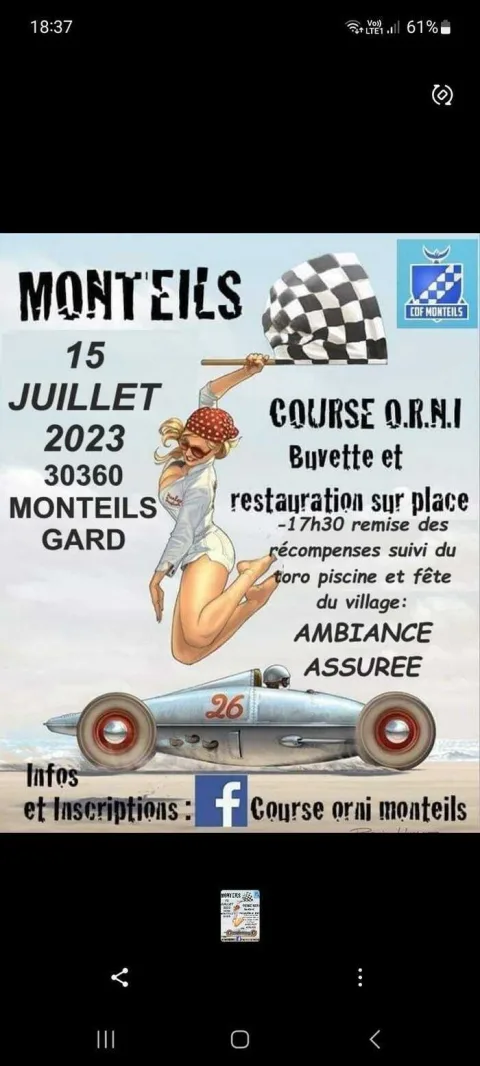 Affiche de Course de caisses à savon de Monteils