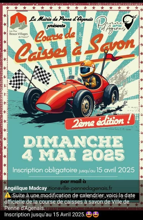 Affiche de Course de caisses à savon de Penne-d'Agenais