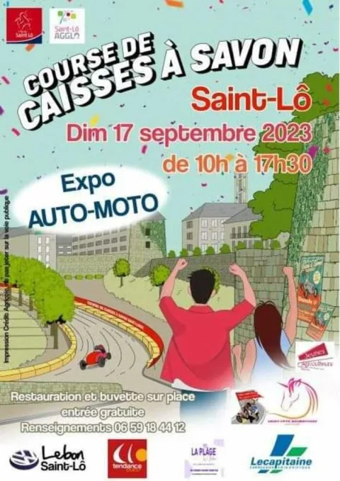 Affiche de Course de caisses à savon de Saint-Lô
