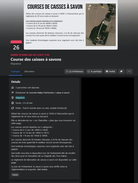 Affiche de Course de caisses à savon de Mignières
