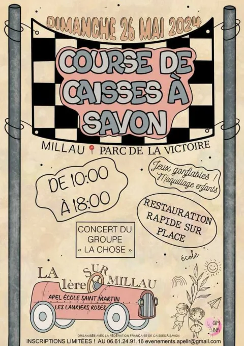 Affiche de 1re Course de caisses à savon de Millau