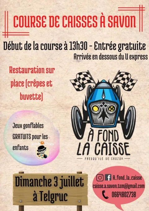 Affiche de Course de caisses à savon de Telgruc-sur-Mer