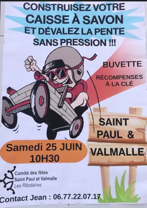 Affiche de Course de caisses à savon de Saint-Paul-et-Valmalle