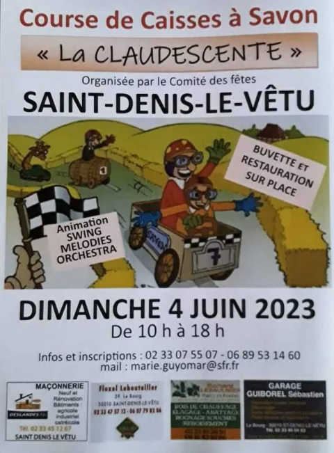 Affiche de Course de caisses à savon de Saint-Denis-le-Vêtu