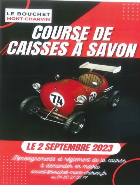 Affiche de Course de caisses à savon du Bouchet-Mont-Charvin