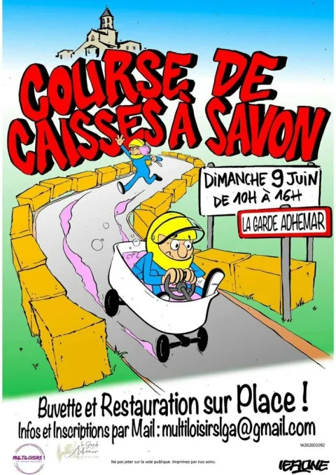 Affiche de Course de caisses à savon de La Garde-Adhémar