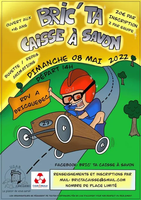 Affiche de Course de caisses à savon de Bricquebec