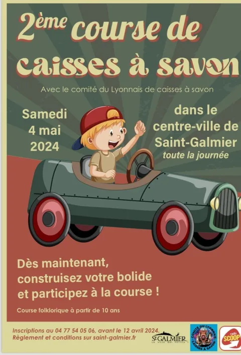Affiche de Course de caisses à savon de Saint-Galmier