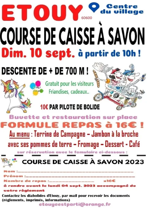 Affiche de Course de caisses à savon d’Étouy