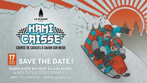 Affiche de Course de caisses à savon sur neige – Champagny-en-Vanoise