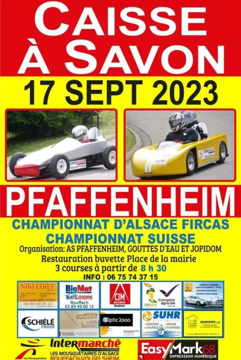 Affiche de Course de caisses à savon de Pfaffenheim
