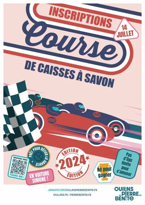 Affiche de Course de caisses à savon d’Oullins-Pierre-Bénite