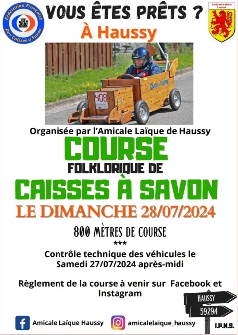 Affiche de Concours de caisse à savon – Haussy