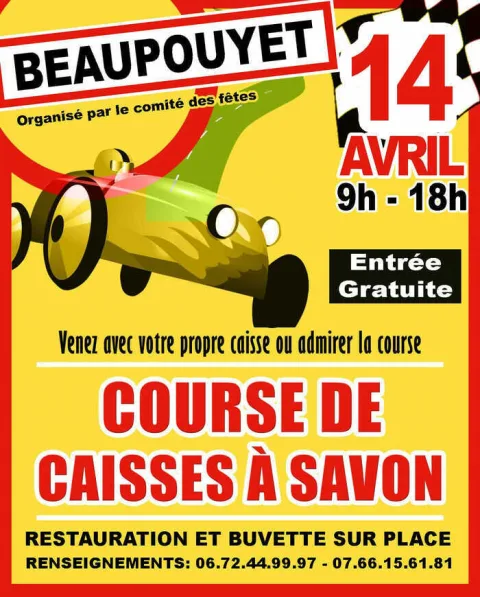Affiche de Course de caisses à savon de Beaupouyet