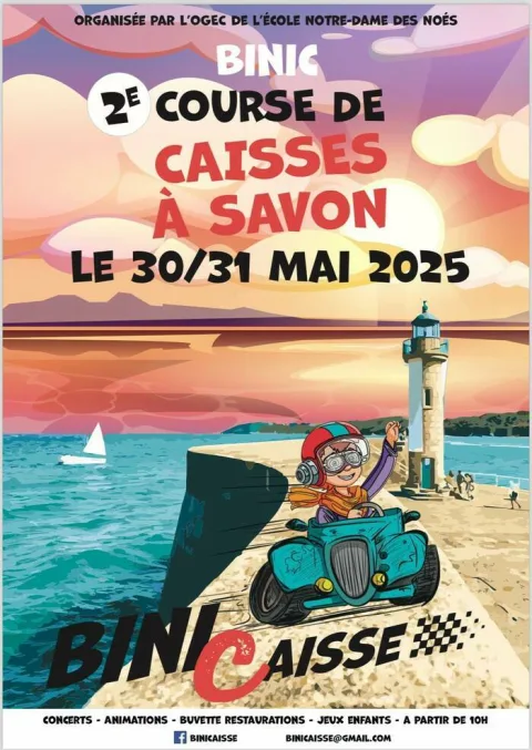 Affiche de Course de caisses à savon de Binic-Étables-sur-Mer