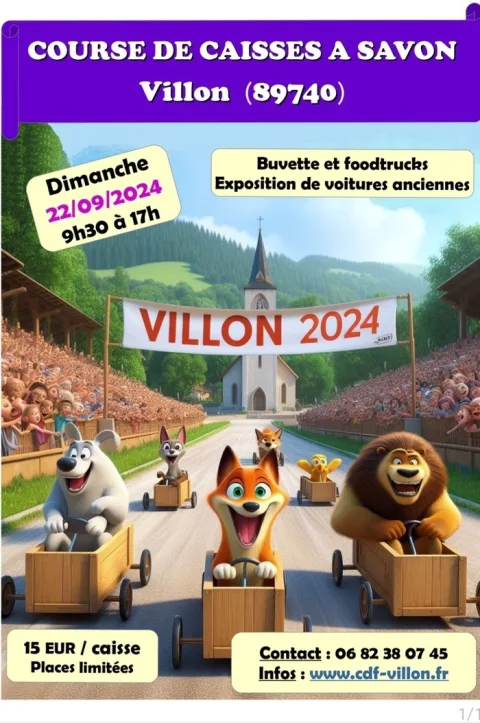 Affiche de Course de caisses à savon de Villon
