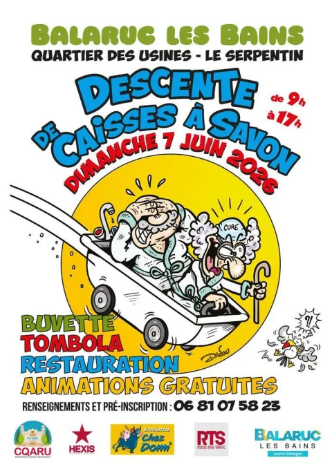 Affiche de Course de caisses à savon de Balaruc-les-Bains