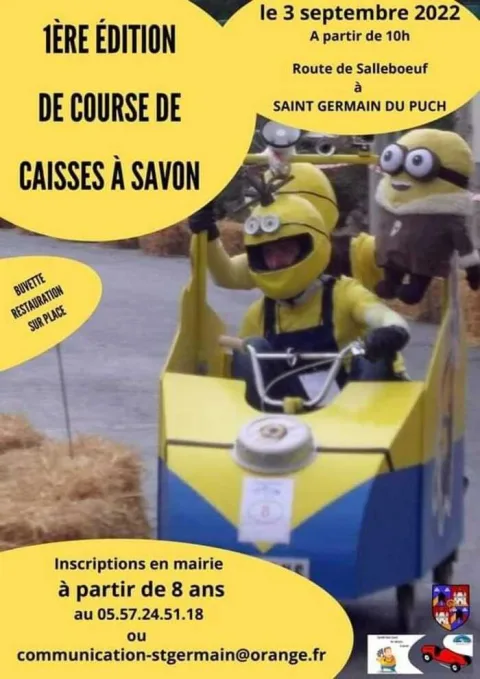 Affiche de Course de caisses à savon de Saint-Germain-du-Puch