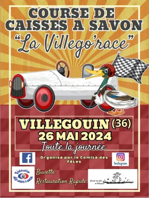 Affiche de Course de caisses à savon de Villegouin