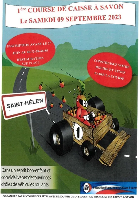 Affiche de Course de caisses à savon de Saint-Hélen