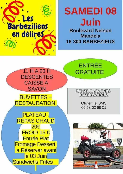 Affiche de Course de caisses à savon de Barbezieux