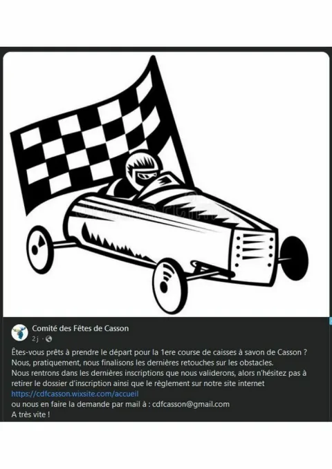 Affiche de Course de caisses à savon de Casson