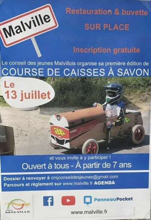 Affiche de Course de caisses à savon de Malville