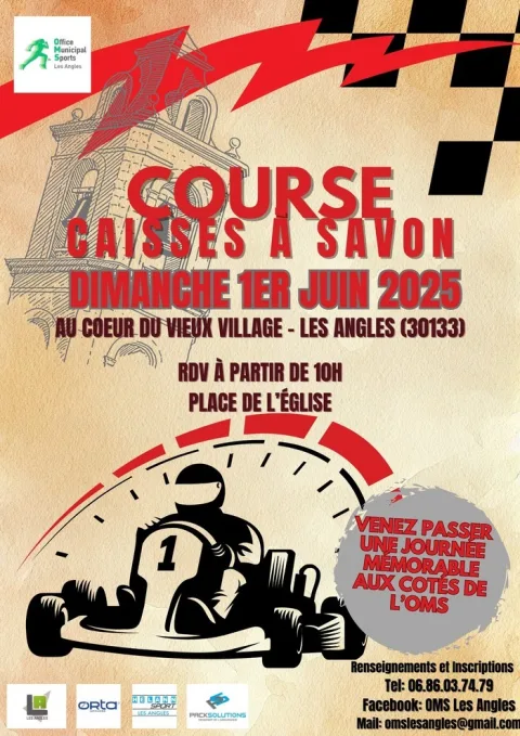 Affiche de Course de caisses à savon des Angles