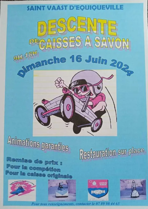Affiche de Course de caisses à savon de Saint-Vaast-d'Équiqueville