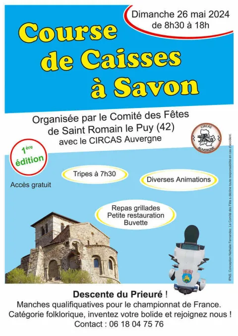 Affiche de Course de caisses à savon de Saint-Romain-le-Puy