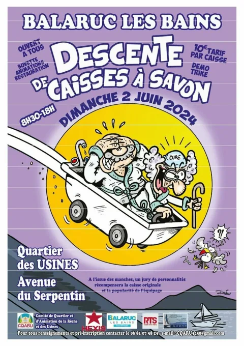 Affiche de Course de caisses à savon de Balaruc-les-Bains