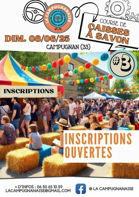 Affiche de Course de caisses à savon de Campugnan