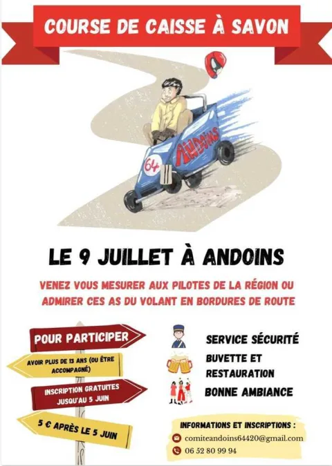 Affiche de Course de caisses à savon d’Andoins