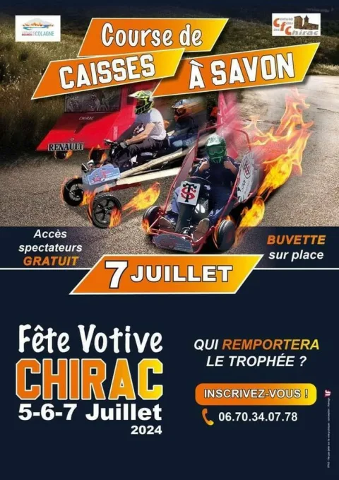 Affiche de Course de caisses à savon de Chirac