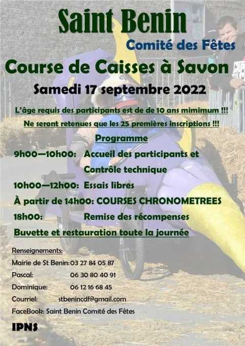 Affiche de Course de caisses à savon de Saint-Benin