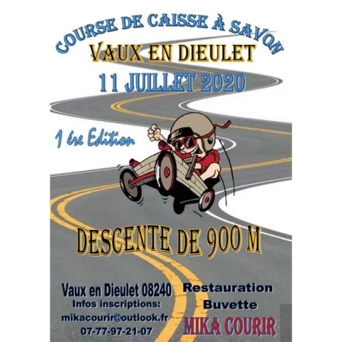 Affiche de Course de caisses à savon de Vaux-en-Dieulet