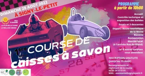 Affiche de Course de caisses à savon de Signy-le-Petit