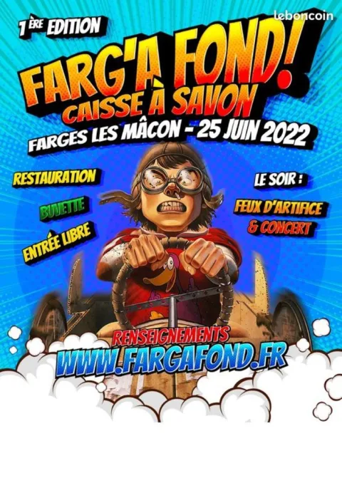 Affiche de 10e Course de caisses à savon de Farges-lès-Mâcon