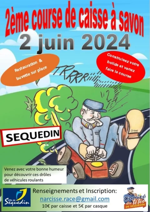 Affiche de Course de caisses à savon folklorique de Sequedin