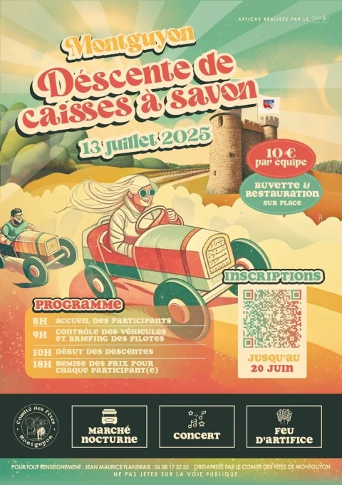 Affiche de Course de caisses à savon de Montguyon