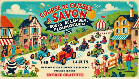 Affiche de Course de caisses à savon de Ploumoguer