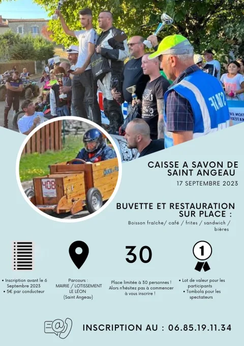 Affiche de Course de caisses à savon de Saint-Angeau