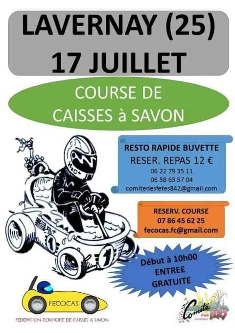 Affiche de Course de caisses à savon de Lavernay