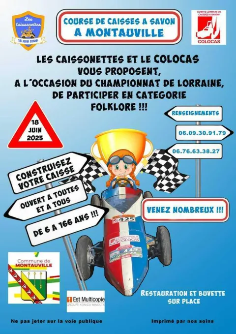 Affiche de Course de caisses à savon de Montauville