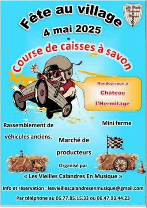 Affiche de Course de caisses à savon de Château-l'Hermitage