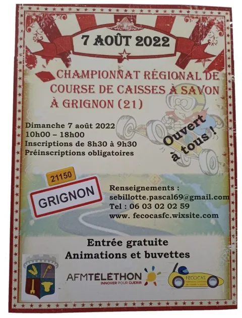 Affiche de Course de caisses à savon de Grignon