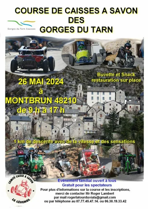 Affiche de Course de caisses à savon de Gorges du Tarn Causses