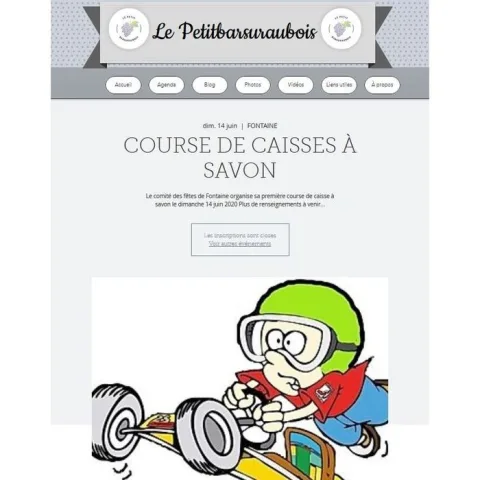 Affiche de Course de caisses à savon de Fontaine